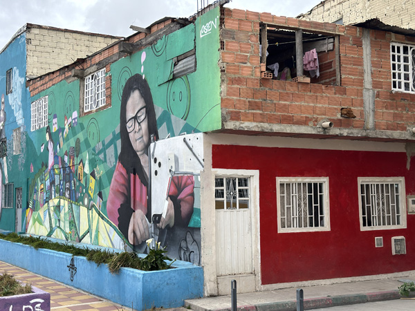contrast in mural