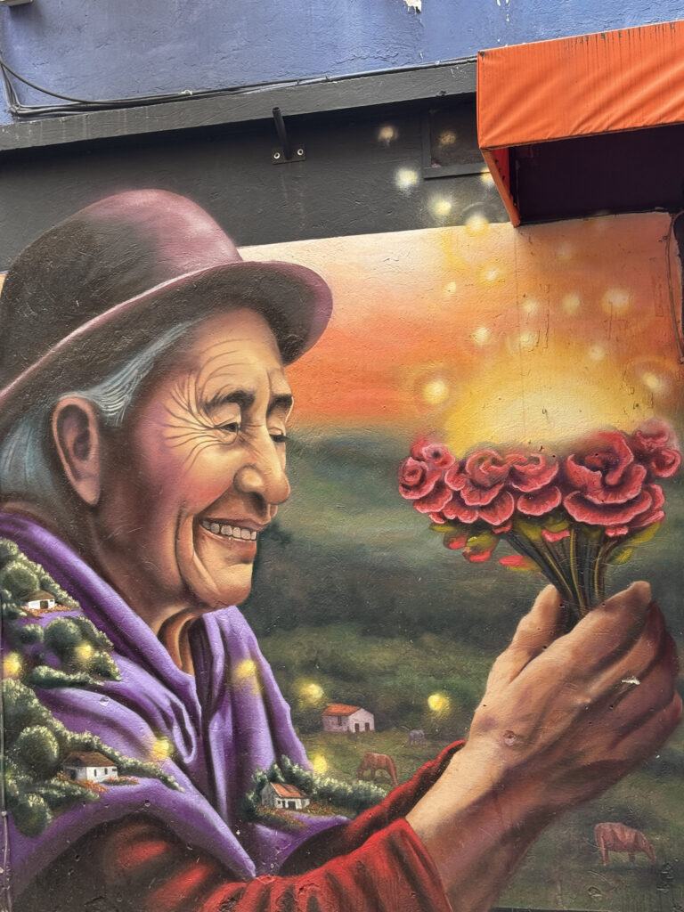 kleurrijke mural