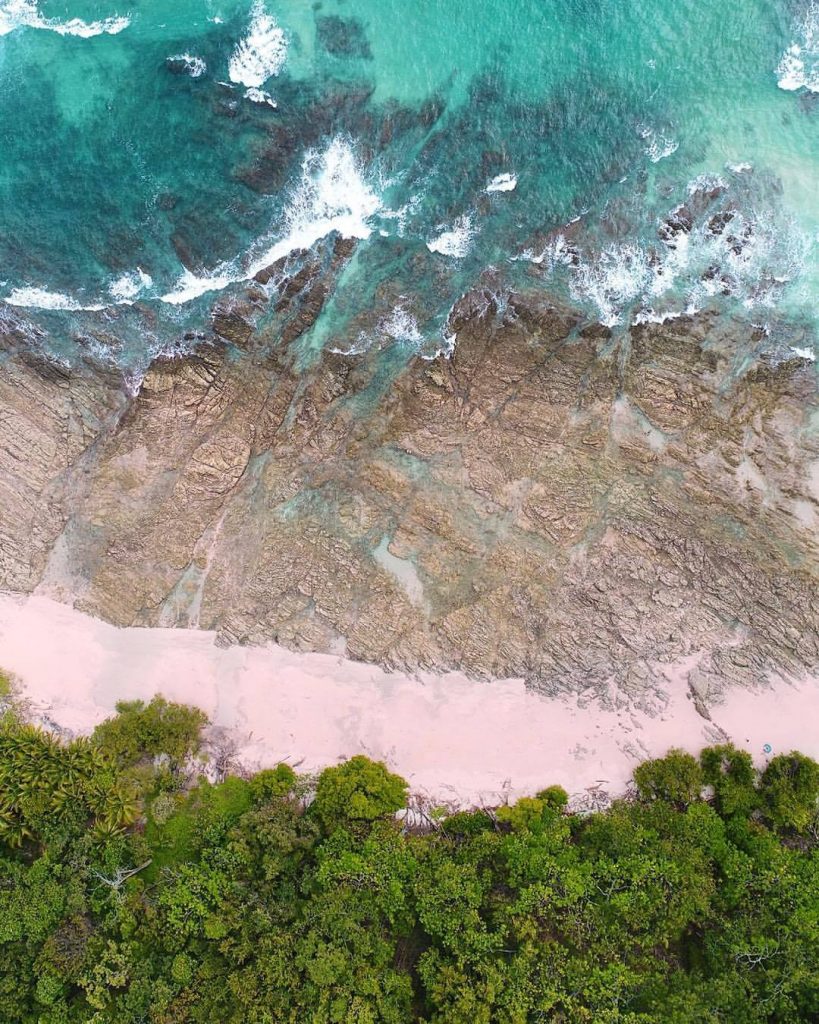 strand Playa Rosada luchtfoto
