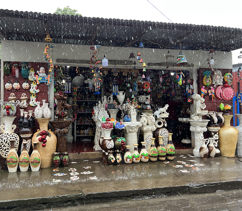 regenval in witte dorpen nicaragua