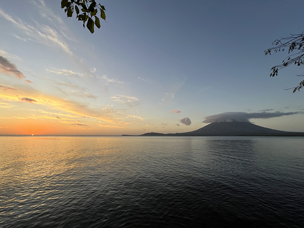 zonsondergang vanuit isla bonita